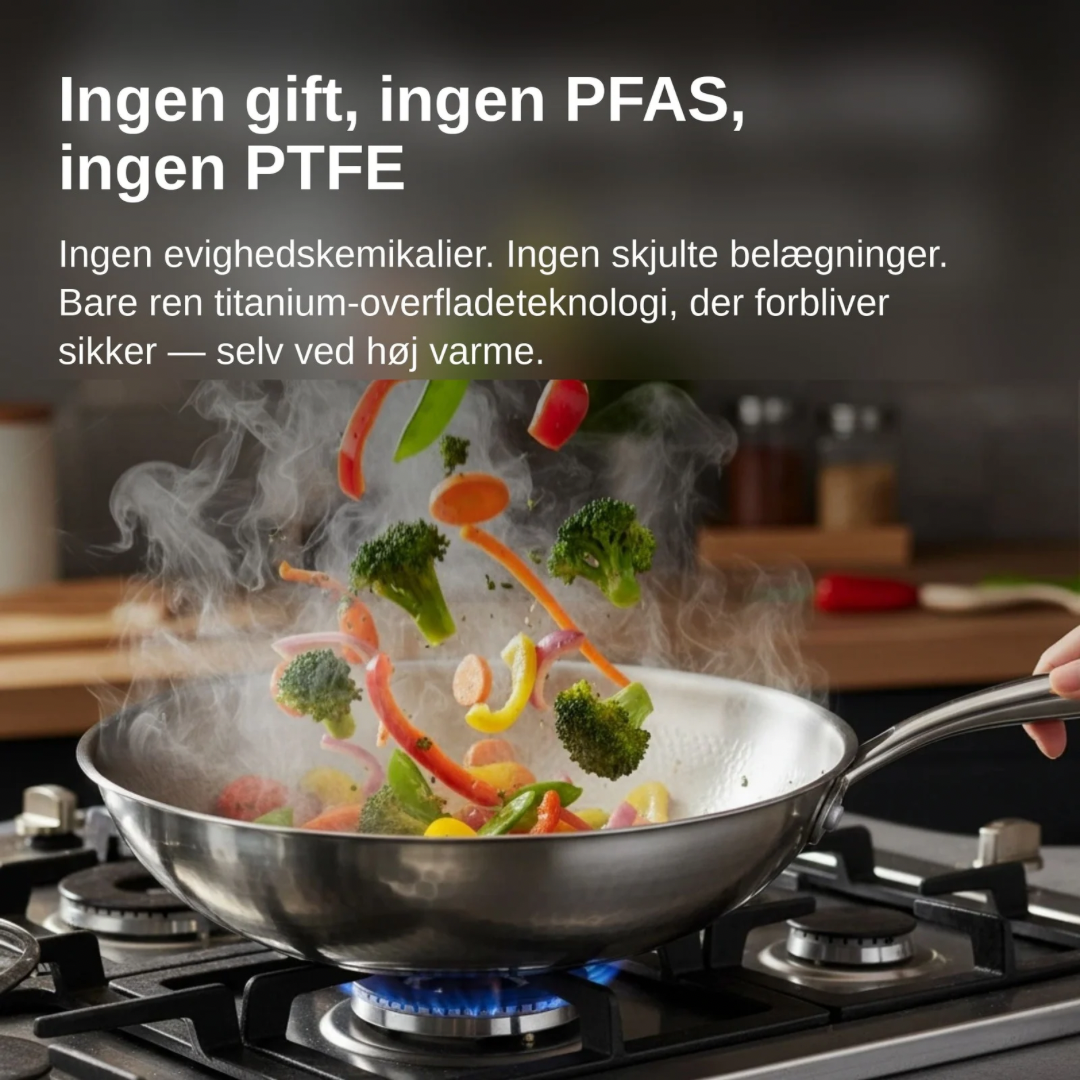 Sandberg Titan Sautépanna — Dubbelt Handtag
